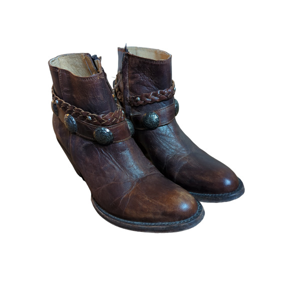 Idyllwind Fierce Brown Western Boots - Round Toe size 7 - Picture 3 of 8